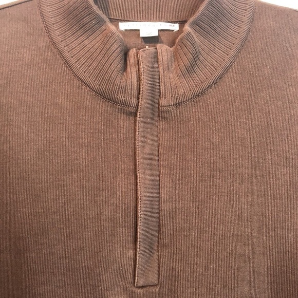 Cutter & Buck 1/4 Zip Mock Neck Supima Cotton Pullover Sweater, L - Picture 4 of 13